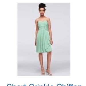 David’s Bridal mint dress